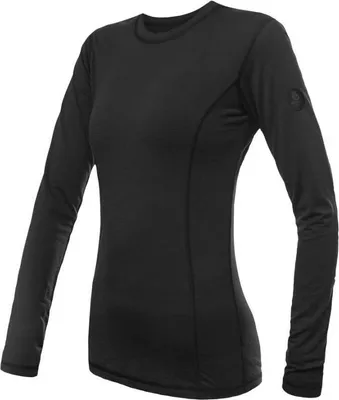 Zdjęcie produktu dla Koszulka Sensor Merino Air damska długa czarna wielkość L 23200026-02