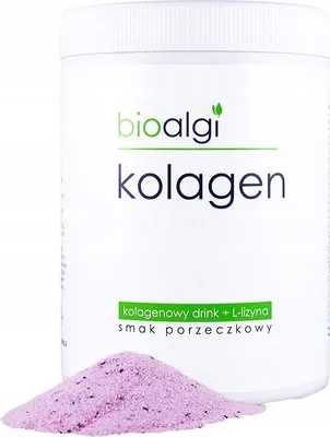 Produktbild von Bioalgi Trinkkollagen Johannisbeergeschmack 400G Nahrungsergänzungsmittel
