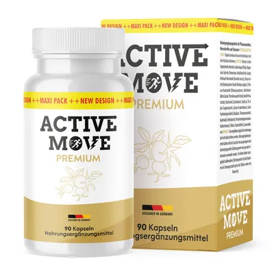 Produktbild von Active Move Premium Kapseln | reich an Vitaminen & Mineralstoffen | für Männer & Frauen | Inhalt 90 Kapseln