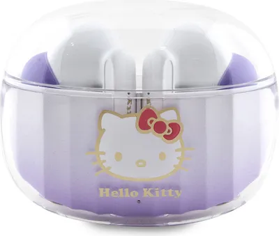 Zdjęcie produktu dla Słuchawki Hello Kitty TWS Bluetooth fioletowy
