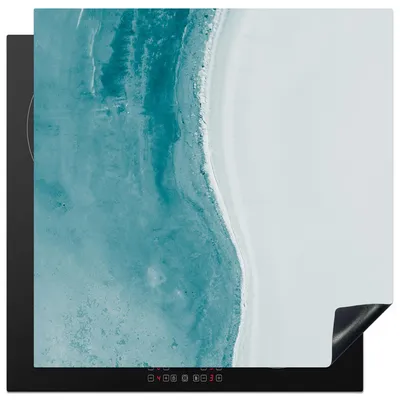 Produktbild von Solidchoice – Induktionskochfeld-Schutzmatte – Vinyl – Strandmuster (78 x 78 cm)