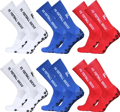 Produktbild von 6 Paar Outdoor-Sport-Laufsocken, Stretch-Socken, Athletik-Fußball-Fußballsocken, Anti-Rutsch-Socken mit Griffen