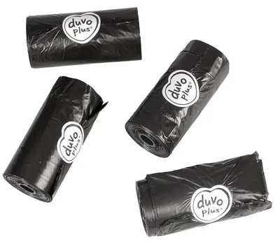 Productafbeelding van Duvo+ Poepzakjes Classic Zwart 16x20st
