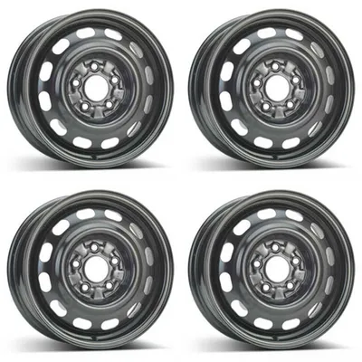 Image de 4 jantes en acier Alcar, 6.0Jx15 pouces, déport 50, 5x114.3, pour Mazda 323, 626, MPV, Premacy (lot de 4)