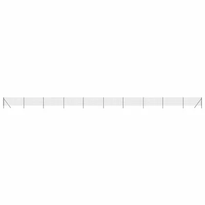 Produktbild von vidaXL Maschendrahtzaun Anthrazit 0,8x25 m Verzinkter Stahl