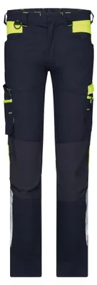 Productafbeelding van DASSY werkbroek HONG KONG, stretch, maat 54, PLUS, blauw/geel