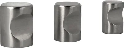 Produktbild von Möbelknopf Fasenschliff Griffmulde Möbelknauf Schrankknopf Edelstahl Möbelbeschlag 15mm