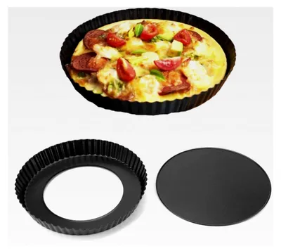 Produktbild von 9 Zoll Antihaft-Pizzaform, Quicheform mit abnehmbarem Boden für die Küche