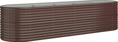 Obrázek produktu pro vidaXL Zvýšené lůžko Pozinkovaná ocel 296x80x68 cm Hnědá barva