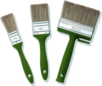 Produktbild von Pinsel Lasurpinsel Flachpinsel Set 3tlg. 30, 50 und 100mm Polyester Borsten