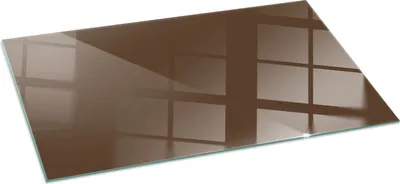 Produktbild von Funkenschutzplatte – Glasbodenplatte für Kaminofen – Kaminunterlage aus Glas – 100x50 cm – Feuerfeste Ofenbodenplatte – Hitzebeständige Schutzplatte für Kamin – Transparente Bodenschutz Glasplatte – Farbe Braun