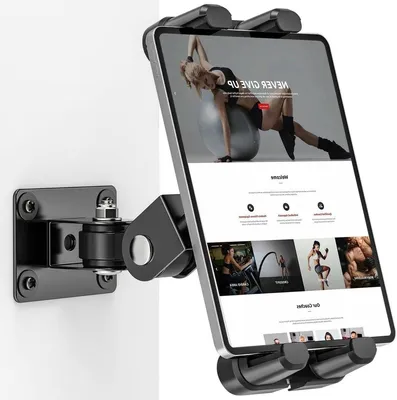 Immagine prodotto di Supporto universale per iPad - Rotazione a 360 gradi - Regolabile - Adatto per tablet da 47 a 135 pollici - Robusto e stabile - Realizzato in metallo - Supporto per iPad