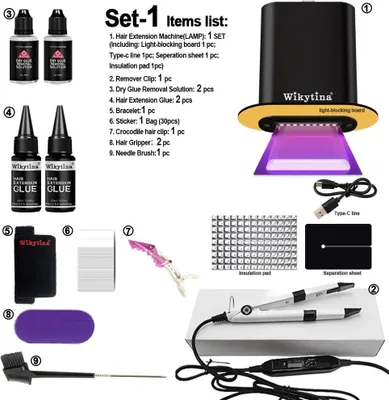 Immagine prodotto di Set per extension, extension con clip, facile da applicare, SET-EXTENSION-UV-1