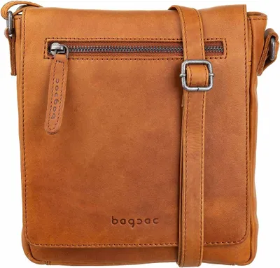 Produktbild von Bagsac Uni Leder Überschlagtasche B488005 braun