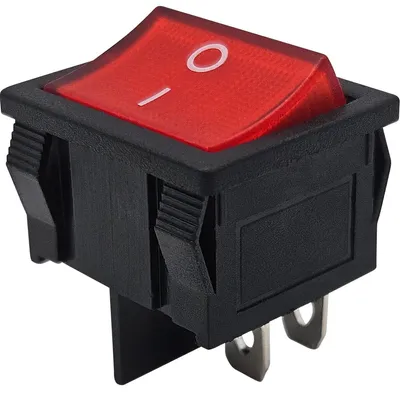 Produktbild von ProRide Wippschalter ON/OFF KCD5-202, 2-polig, 250 V/6 A, Rot