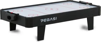Produktbild von Pegasi Airhockey Tisch Mini 3ft - 100x55x25cm - Mit Punktezähler - Air Hockey Table für Zuhause- Für Kinder und Erwachsene - Inkl. Zubehör - Schwarz