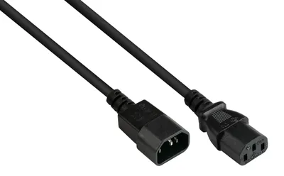 Obrázok produktu pre Alcasa P1430-S020, 2 m, C14 zviazané, C13 zviazané, H05VV-F, 250 V, 10 A