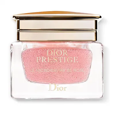 A product shot of a Dior Prestige Le Micro Caviar Rose jar.