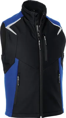 Produktbild von Kübler Bodyforce Softshell Weste schwarz/kbl.blau Gr. 4XL