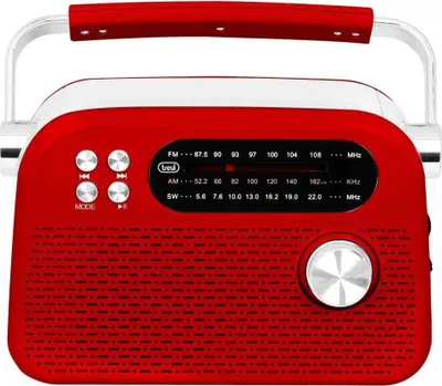 Obrázok produktu pre Trevi RDA 70 BR, Cestovné, Analóg, AM, FM, SW, USB Typ-C, Červená, Jednofarebné