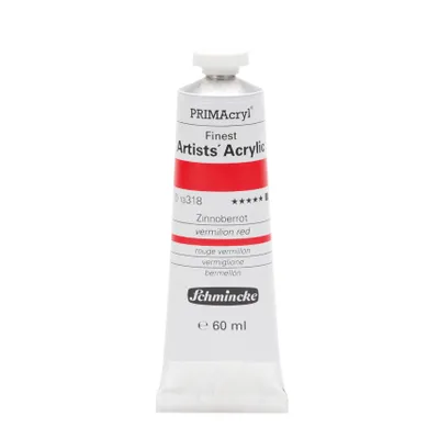 Produktbild von Schmincke 60ml PRIMAcryl Zinnoberrot Acryl 13 318 011