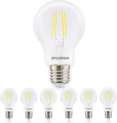 A single large light bulb is shown above a row of five smaller light bulbs, all against a white background.