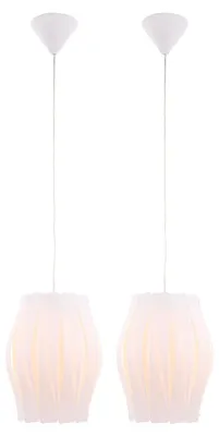 Produktbild von 2er Set Hängeleuchte, weiß, D 30 cm