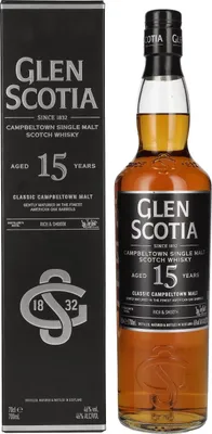 Produktbild von Glen Scotia 15 Jahre Campbeltown Single Malt Scotch Whisky