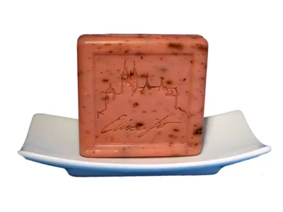 Produktbild von Lanolinseife ENGLISCHE ROSE mit Motiv