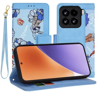 Produktbild von Techsuit FlipCraft Book Wallet Klapphülle mit Kabel für Xiaomi 15 - Vibrant Blue