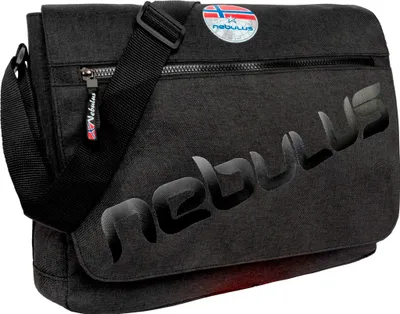 Produktbild von Nebulus Messenger Bag, Umhängetasche MARYLAND, Umhängetasche , Schultertasche , P6090 - Uni, schwarz-schwar, onesize