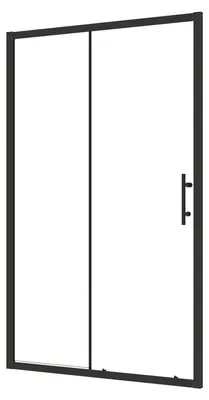 Produktbild von Duschspa 120x195cm Schiebetür Schwarz Duschabtrennung 5mm ESG Sicherheitsglas Nischentür Duschtür Duschkabinen Glasdusche für Badezimmer Glasdusche für Badezimmer