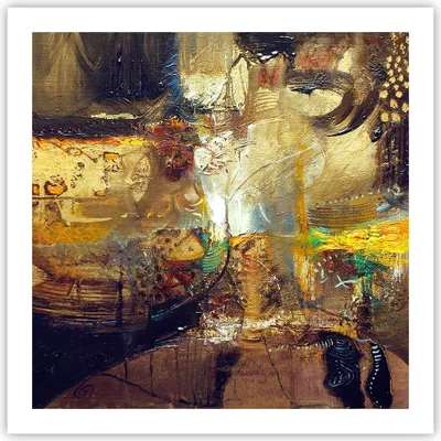 Produktbild von Poster - Poster ohne Rahmen - Abstraktion modern - 60x60 cm - Wand Bild - Wanddeko - Wandbilder - Kunstposter - Wandposter - Bilder - Kunstdruck - Wanddekoration - Wandbild - P2XAC60x60-3483
