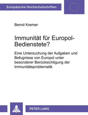 Produktbild von Immunität für Europol-Bedienstete?
