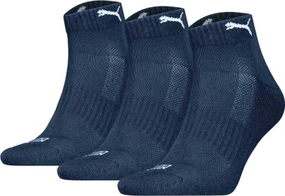 Produktbild von Uni Knöchelsocken mit Frottee-Sohle 3er-Pack – Marineblau – 43-46