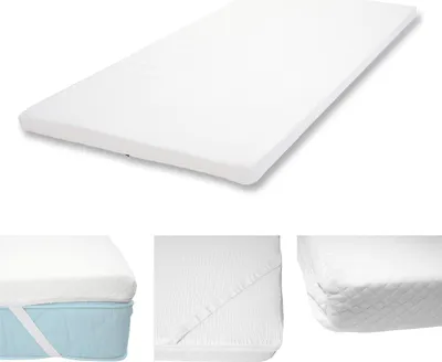 Zdjęcie produktu dla 6cm nakładka na materac z zimnej pianki HWC-E63, nakładka na materac, ochraniacz na materac ~ 90x200cm