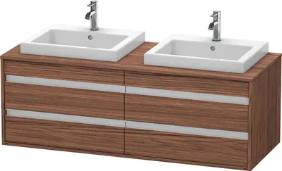 Produktbild von Waschtischunterbau KETHO 550x1400x496mm nussbaum dunkel nussbaum dunkel