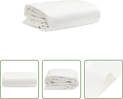 Image de The Living Store Abdeckplane Weiß 3x5 m 650 g/m²