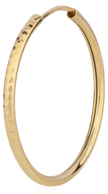 Produktbild von NKlaus Creole 585 Gelbgold 14 Karat, rund, Ø30mm, Einzelohrring