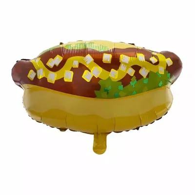 Produktbild von Folienballon Motiv Food, Hotdog Bratwurst, ca. 60,5 x 48 cm