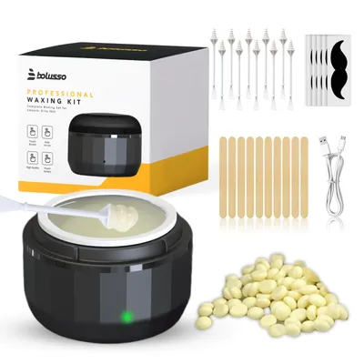 Produktbild von Bolusso Wachs Haarentfernungsgerät für Nase und Gesicht – Set mit Wachs, präzise Haarentfernung, einfache Anwendung zu Hause, langanhaltendes Ergebnis