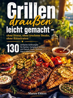 Produktbild von Grillen draußen leicht gemacht - ohne Stress, ohne trockene Steaks, ohne Rätselraten
