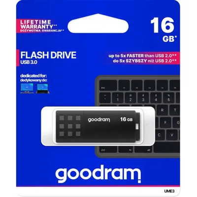 Produktbild von Goodram UMM 3 USB-Stick 16 GB USB 3.0 - Datenspeicher - Memory Stick - Speicherstick - Schnelle Performance, universelle Kompatibilität