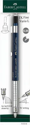 Produktbild von Faber-Castell 135342 - Druckbleistift TK-Fine Vario L 0.35 mm, Indigo, Minenbleistift mit Soft/Hart-Mechanik