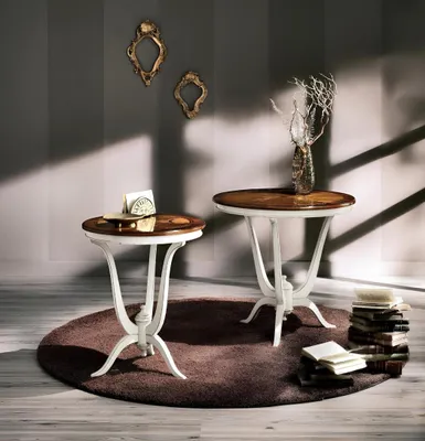 Produktbild von Beistell Tische Wohnzimmer Rund Kaffee Couchtisch Luxus Design Couch Tisch Neu