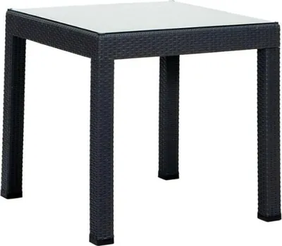 Immagine prodotto di Tavolo da giardino in rattan color antracite Tavolo robusto ed elegante