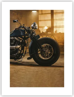 Produktbild von Poster - Poster ohne Rahmen - Motorrad Motor - 30x40 cm - Wand Bild - Wanddeko - Wandbilder - Kunstposter - Wandposter - Bilder - Kunstdruck - Wanddekoration - Wandbild - P2XPA30x40-4233