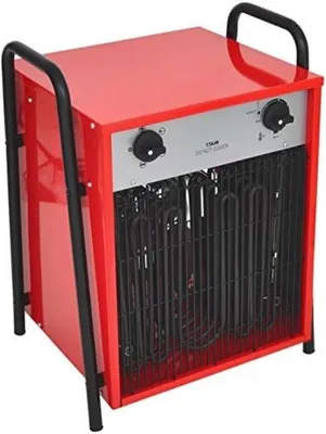 Productafbeelding van Famanu Bouwdroger - Ventilatorverwarmer met drie warmtestanden - Rood