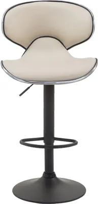 Produktbild von 2er Set Barhocker HLO-CP29 V2 Kunstleder schwarz  creme
