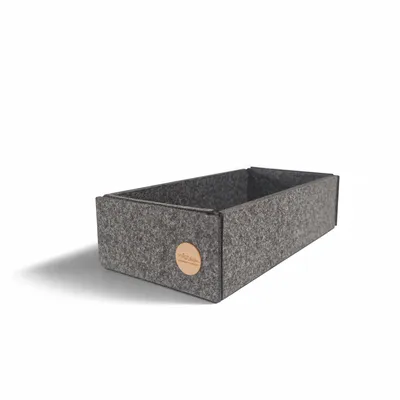 Produktbild von Aufbewahrungsbox CLEAN Filz 26 x 13 x 7 cm ohne Deckel in anthrazit meliert